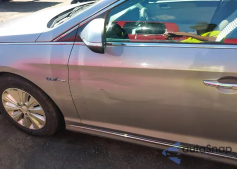 2016 Hyundai Sonata Hybrid Se из США, поврежденный, VIN KMHE24L16GA011466